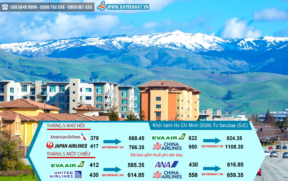 Du lịch San Jose thành phố tháng 4